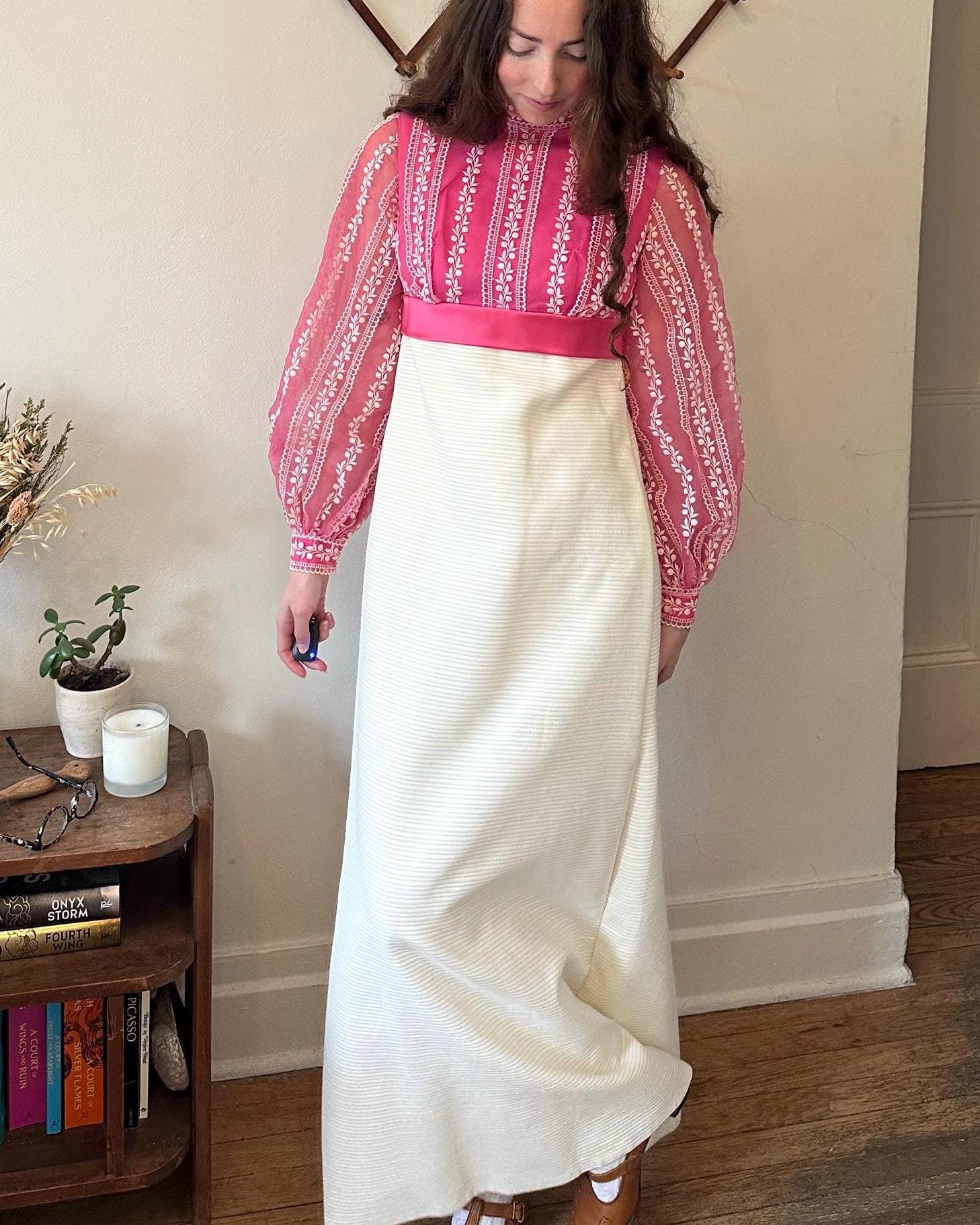 sachin and babi light blue dress White Long Sleeve Empire Waist Dress