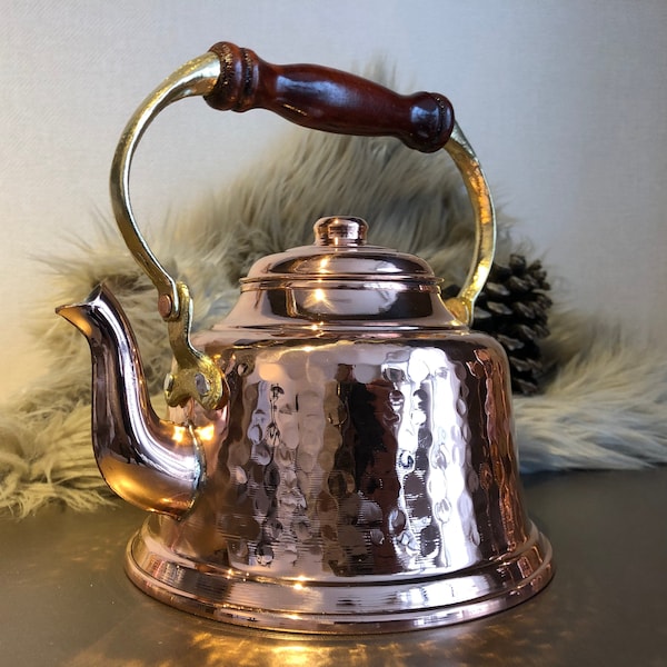 Handmade Vintage Style Copper Teapot, Copper Tea Kettle, Copper Coffee Pot, Copper Kettle, Copper Teapot, Housewaming Gift, Retirement Gift