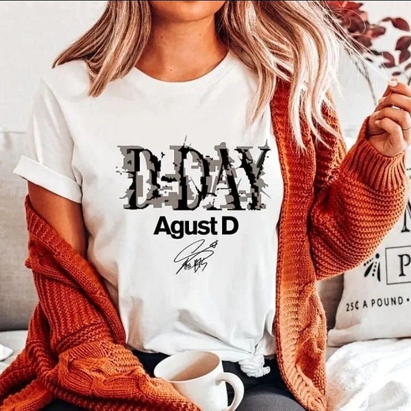Kpop Suga Agust D-DAY Movie T-Shirt | Summer Fashion Tops for Women & Men - Casual Solid Color Korean Y2K Streetwear