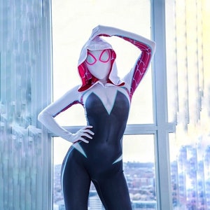 Spider Gwen Stacy Cosplay Costumes for Women 3D Print Adult Kids Jumpsuits for Halloween Spider Girls Cosplay Costumes Spiderman Costume