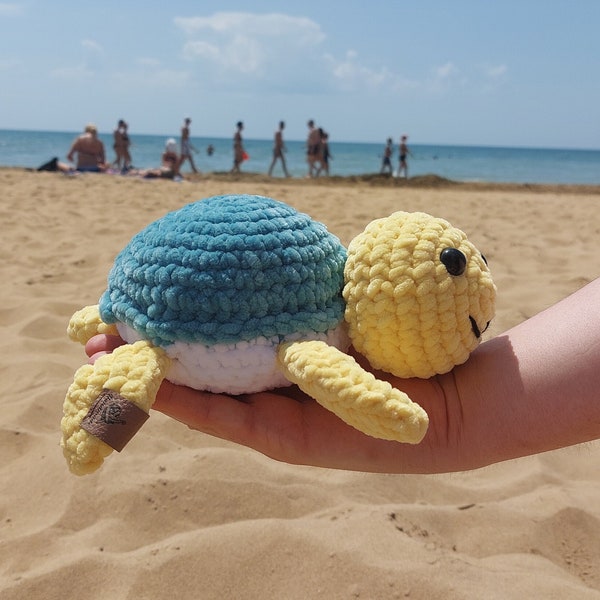 Sea turtle 40 cm amigurumi , soft plush for children