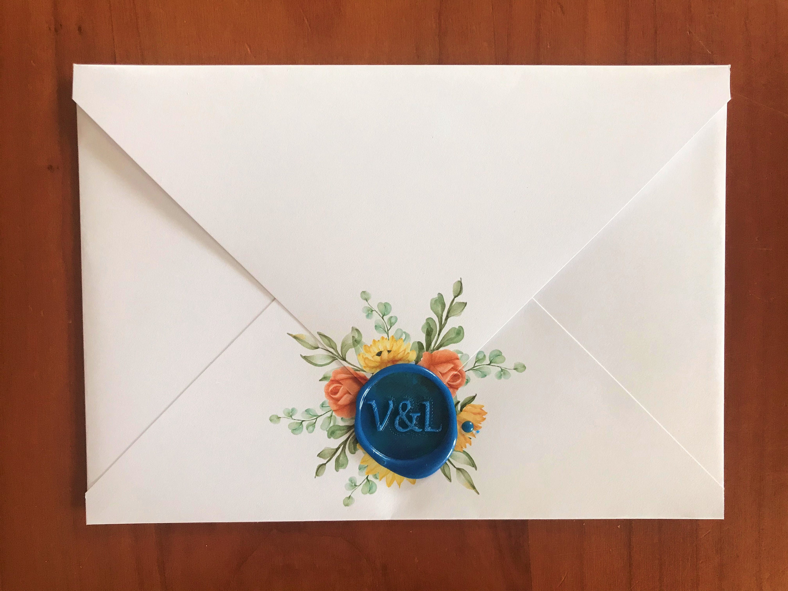 20 wedding invitations and envelopes with personal stamp Etsy