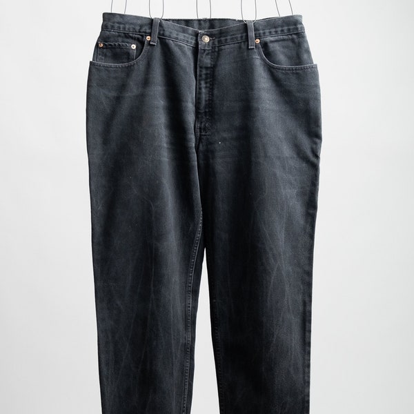 Vintage Levis Faded Negro Levis 726 Naranja Tab Jeans - W36 L31