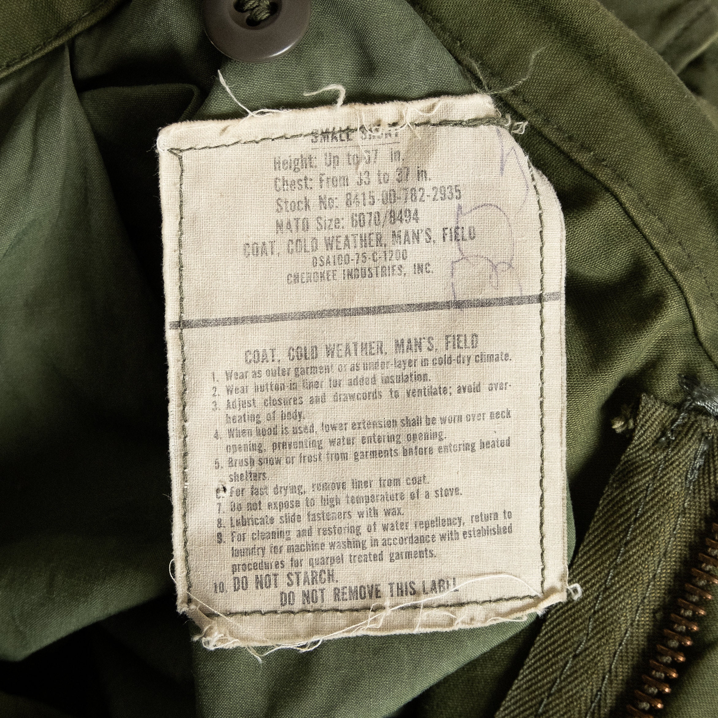 Vintage US Army M65 Field Jacket Faded Olive Green Cotton Canvas Cold Weather Parka Coat 1970s 70s Vietnam War Size Small Short 42 Chest Etsy Ireland