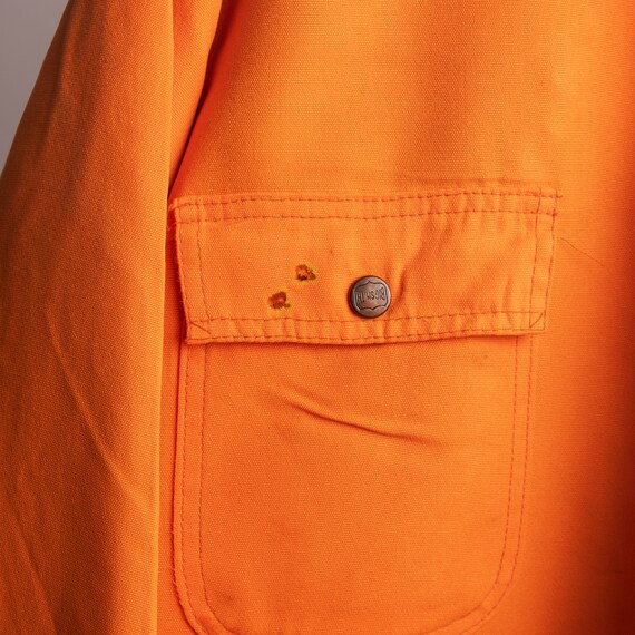 Vintage 70s Big Smith Faded Orange Blanket Lined … - image 4