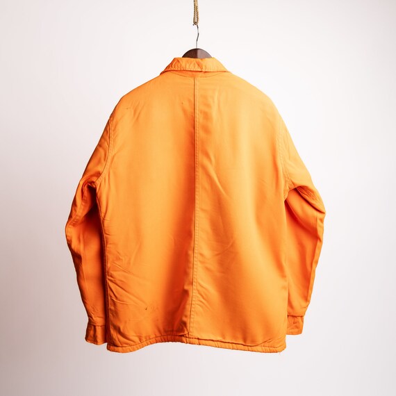 Vintage 70s Big Smith Faded Orange Blanket Lined … - image 6