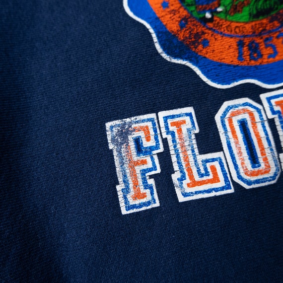 Vintage 1970s 70s Blue University Of Florida Soff… - image 7