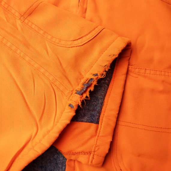 Vintage 70s Big Smith Faded Orange Blanket Lined … - image 10
