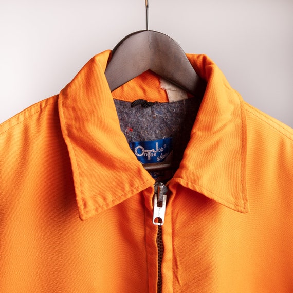 Vintage 70s Big Smith Faded Orange Blanket Lined … - image 3
