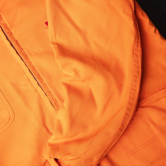 Vintage 70s Big Smith Faded Orange Blanket Lined … - image 9