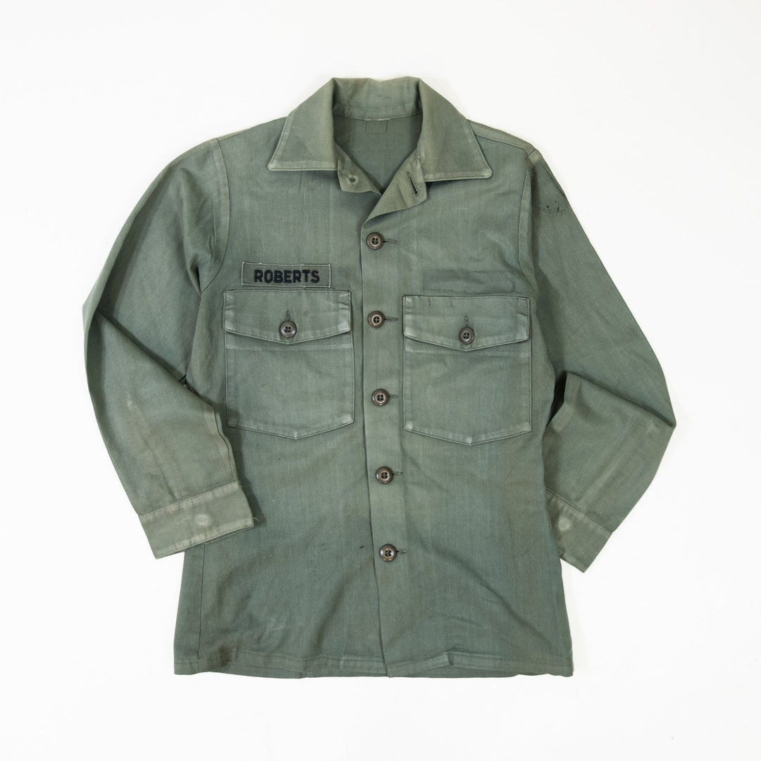 Vintage 70s U.S Army Vietnam Era Fatigue Shirt Size Small - Etsy