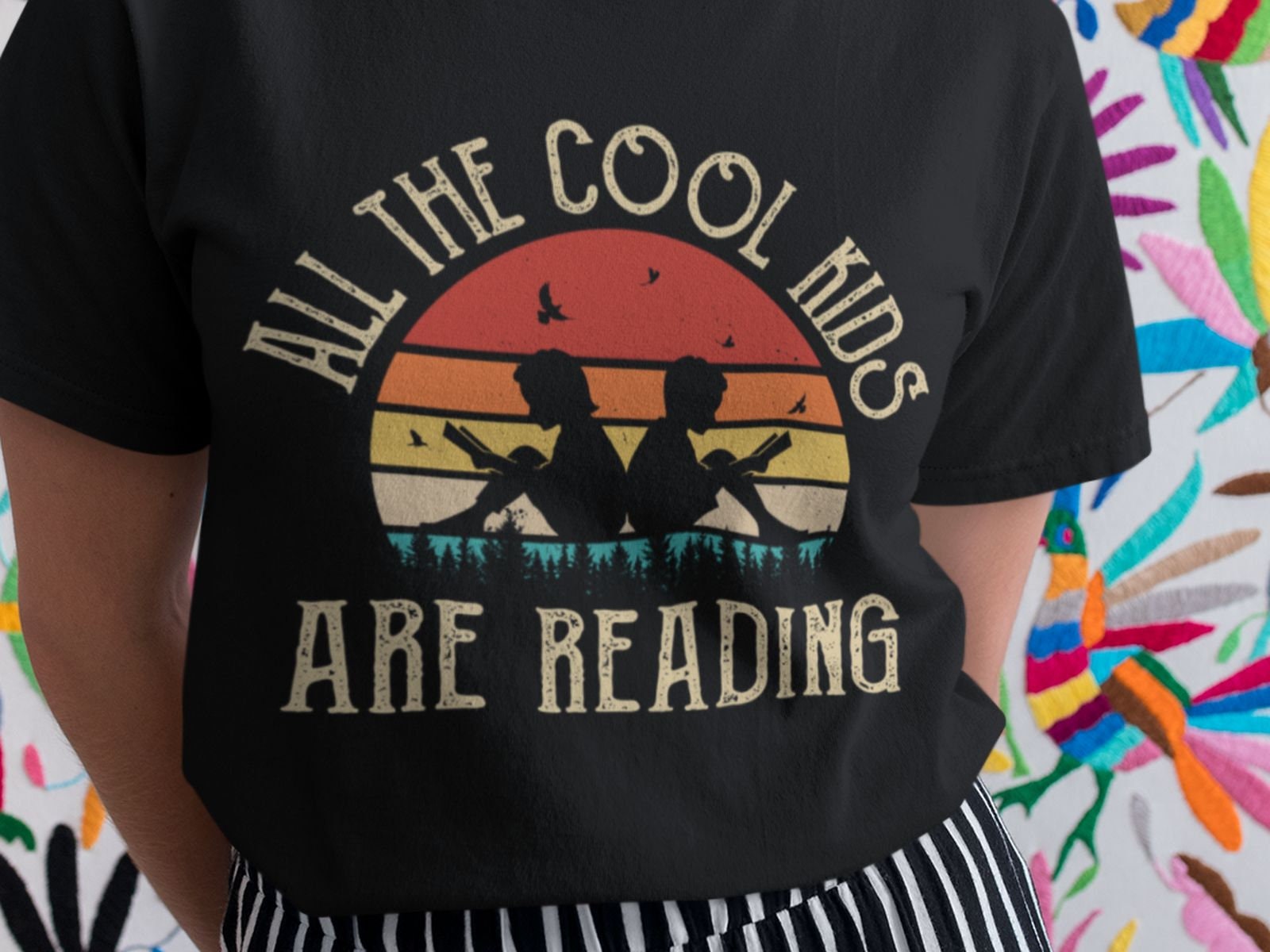 All The Cool Kids Are Reading Shirt Kids Reading Book Lover Etsy