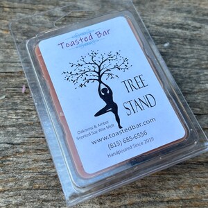 Tree Stand - Oak Moss and Amber Scented Soy Wax Melt / Highly Scented Wax Tarts / Home Fragrance / Earthy Scent / Masculine Fragrance