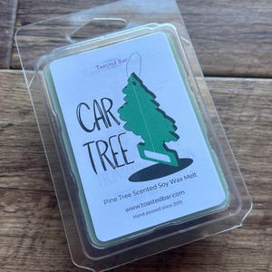 Car Tree - Pine Tree Scented Soy Wax Melt, Highly Scented Wax Tart, Strong Tree Scented, Spring Scented, Summer Candle Melt