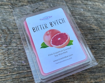 Cera de soja fundida con aroma a pomelo rosado - Bitter Bytch