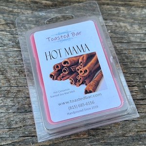 Hot Mama - Cinnamon Scented Soy Wax Melt - Holiday Home Fragrance - Christmas Scents