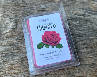 Rose Scented Soy Wax Melt: Floral Vanilla Fragrance