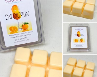 Day Drinkin&#39; - Mimosa & Mandarin Scented Soy Wax Melt, Citrus Wax Melt, Wax Tart, Candle Melt, Spring Wax Melt