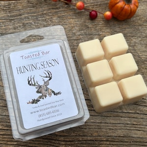 Hunting Season - Tonka & Oud Highly Scented Soy Wax Melt / Handmade Masculine Fall Cozy Home Decor