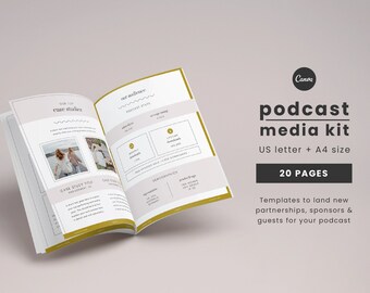 Podcast Media Kit Canva Template