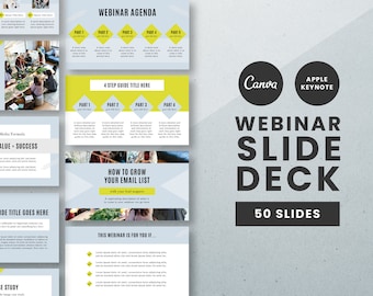 Webinar Slide Deck Canva + Keynote Template