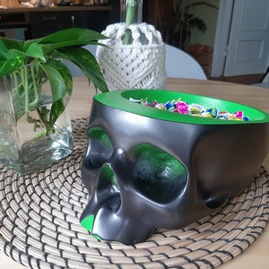DIY Cardboard Skull Bowl (PDF, Printable patterns)