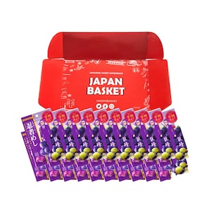 Japanese UHA Mikakuto Ninja Meshi Kyoho Gummy | 20 Pieces Japanbasket Box Edition