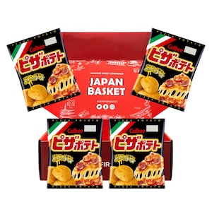 Japanese Calbee Pizza Potato - 4 Pieces Japanbasket Box Edition