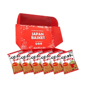 Tradycyjny japoński Baby Star Ramen o smaku kurczaka | 6 sztuk Opakowanie Japanbasket Box