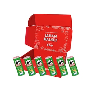 Japanese Pringles Sour Cream & Onion - 6 Pieces Japanbasket Box Edition