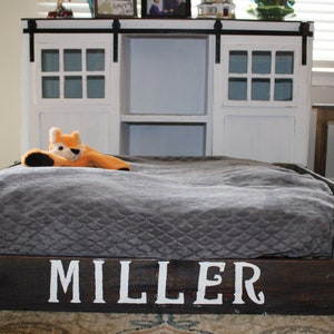 Reclaimed Pallet Wooden Dog Bed afbeelding 1