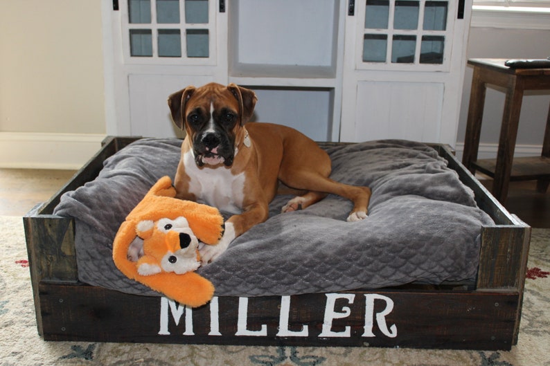 Reclaimed Pallet Wooden Dog Bed afbeelding 4