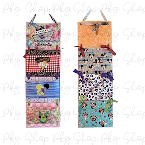 Extensor de peces para cruceros Disney DCL - Decoración para puertas - Recolector de polvo de hadas - Letrero colgante para habitaciones - Vacaciones familiares - Bolsillos para guardar regalos