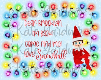 Custom Elf Puzzle Christmas Lights
