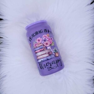 Reading Is My Therapy Tumbler, Reading Tumbler, Reading Coffee Mug, Bookish Cup, Bookish Tumbler, Book Tumbler, Gift For Reader, Book Lover