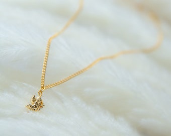 Cupid Necklace, Gold Cupid Necklace, Cherub Necklace, Gold Cherub Necklace, Cherubs, Cupids, Valentines Necklace, Valentines Jewellery