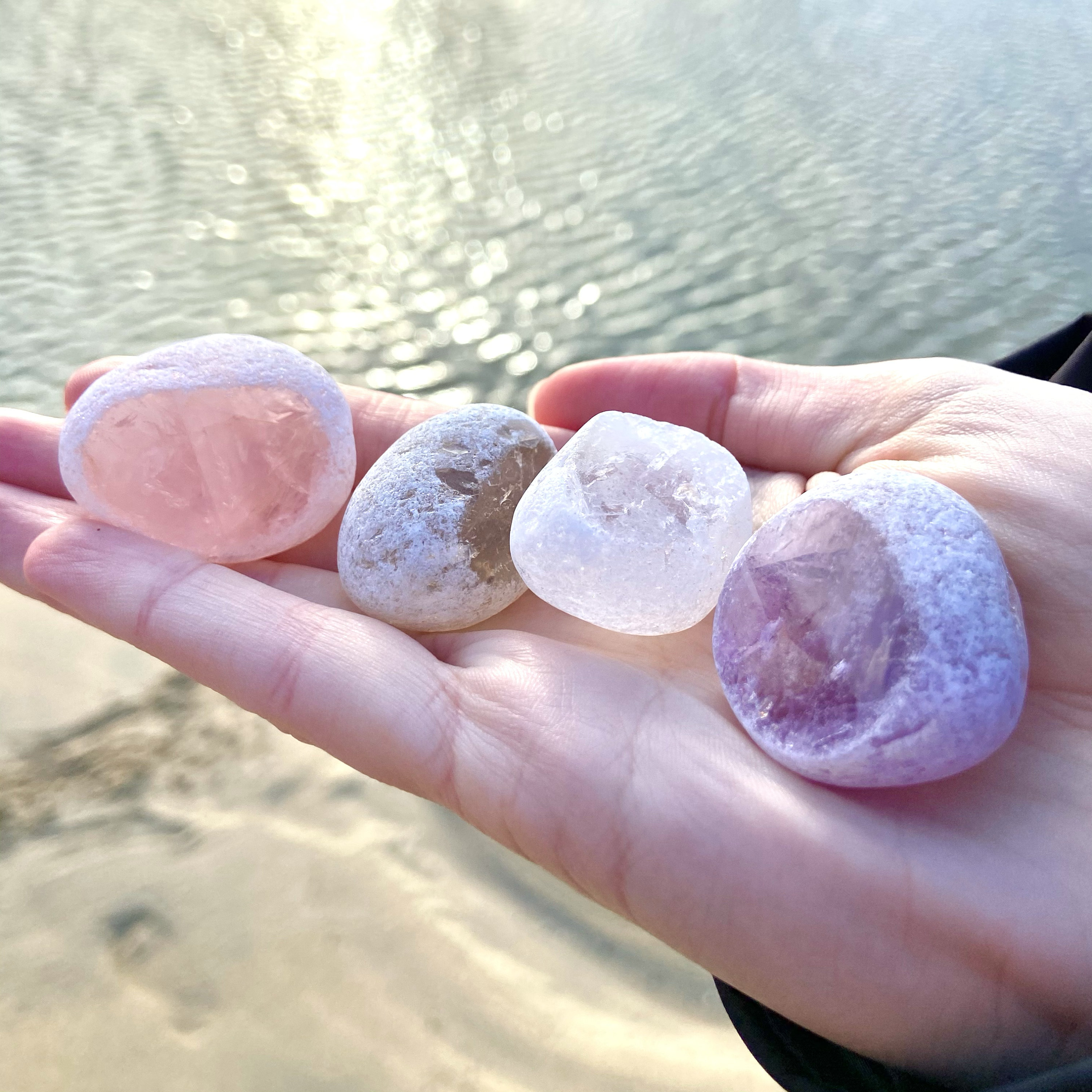 Dragon Egg Crystals for Spiritual Healing Rose Quartz Clear Etsy