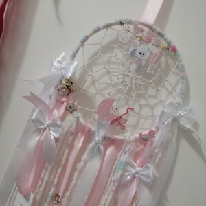 Nastri, filati, fiori di carta per la camera da letto dei bambini, acchiappasogni fatti a mano/decorazioni per la casa/decorazioni da parete/Baby shower/regali/messaggi