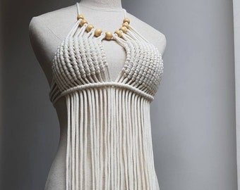 Vintage Bikini, Extreme bikini, Top Macrame Sexy Bikini Gifts for Girlfriend