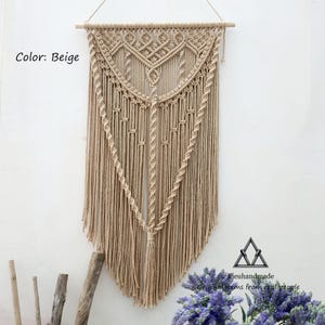 Macrame Woven Wall Hanging - Handmade Vintage Home Decor Gift - 24 colors Available