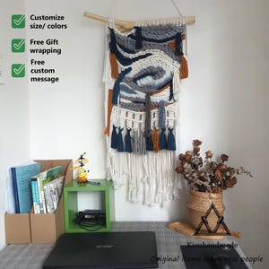 Textile Wall Art, Woven Tapestry Wall Hanging, Colorful Tapestry Hanger Wall Art, Cottagecore Decor, Mountain Tapestry, Wall Decorations