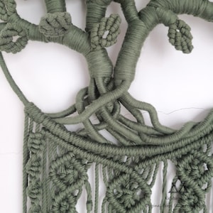 Tree Branch Macrame Tree of Life Macrame Art, Tree of Life Tapestry, Handmade Wall Decor ...