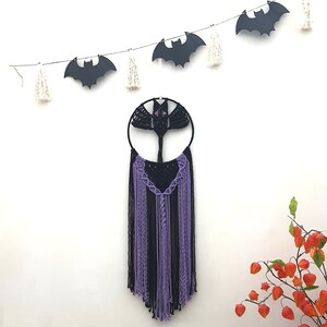 Spooky Halloween with Bat Hanging Dreamcatcher