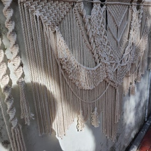 Custom tapestry, Large Macrame Headboard Decor, King Size Wall Hanging, Boho Wall Home Decor, Bedroom Decoration