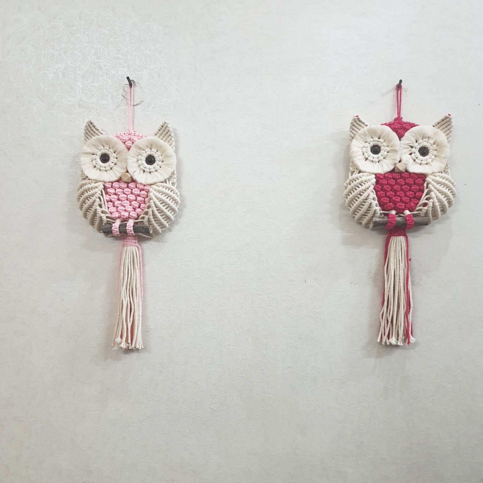 Rosa Macrame Owl Wall Art, Owl Lover Gifts Ideas - Etsy