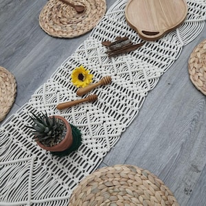 Table runner handmade, Handmade Beaded Crochet Table Runner for Easter & Holidays | Custom Centerpiece