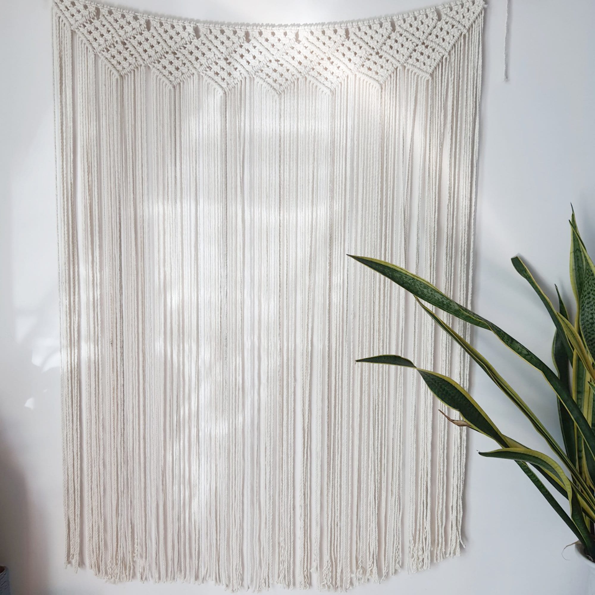 Large Macrame Curtain Pattern PDF/ Video Instruction Etsy