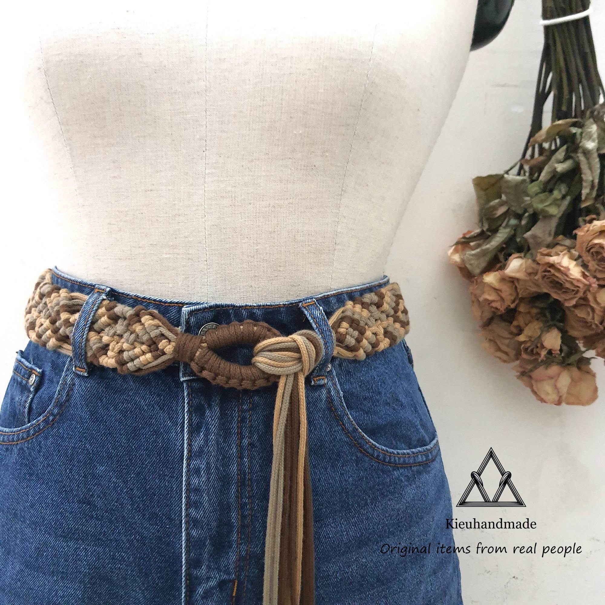 Mixed Boho S/M Belt Bundle Midwest Fringe Boho Belt Brown | Selfie Leslie main image 3