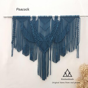 Custom tapestry, Large Macrame Headboard Decor, King Size Wall Hanging, Boho Wall Home Decor, Bedroom Decoration - 24 colors