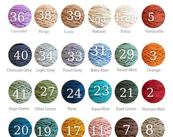 Physical Color Samples and Material Swatches - Custom Request for Macrame Cord